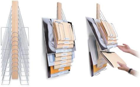 Up FilerOriginal, Wall File Organizer, 10 Hangers or Pockets. Store & Organize Letter, Legal, Oversized All Together in one System.