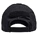 SERGEANT Military Tactical Baseball Cap in Black + USA Flag Patch. 100% Cotton, 3 Patches on Front, Top & Back, Adjustable Closure in Back. Use for Range, Operator, Hunting, Fishing.