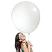 AFTERLOON® Biodegradable Balloons 6 pcs 36 Inch Pear Shaped Giant Extra Large Clear, Thickened Strong Natural Latex Jumbo XL Big Helium Float, for Gender Reveal Birthday Party Decorations Stuffing
