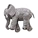 Rainbow Fox Long Nose Elephant Toys Soft Plush Stuff Dolls Lumbar Toys (Grey, Large)