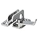Alise Flip Latch Gate Latch,Shed Door Latch Barn Door Lock Shed Lock Shed Latch,Stainless Steel Locking Latches for Shed Barn Fence Chicken Dog Cage Window Cabinet Backyard Garage,Brushed,S-Size