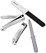 Professional Fingernail and Toenail Clippers Set - Manicure and Pedicure Tools Set/Kit of 4 Pieces - Comes with Nail Cutters Filer and Buffer - Stainless Steel - for Nail Care - by Utopia Care
