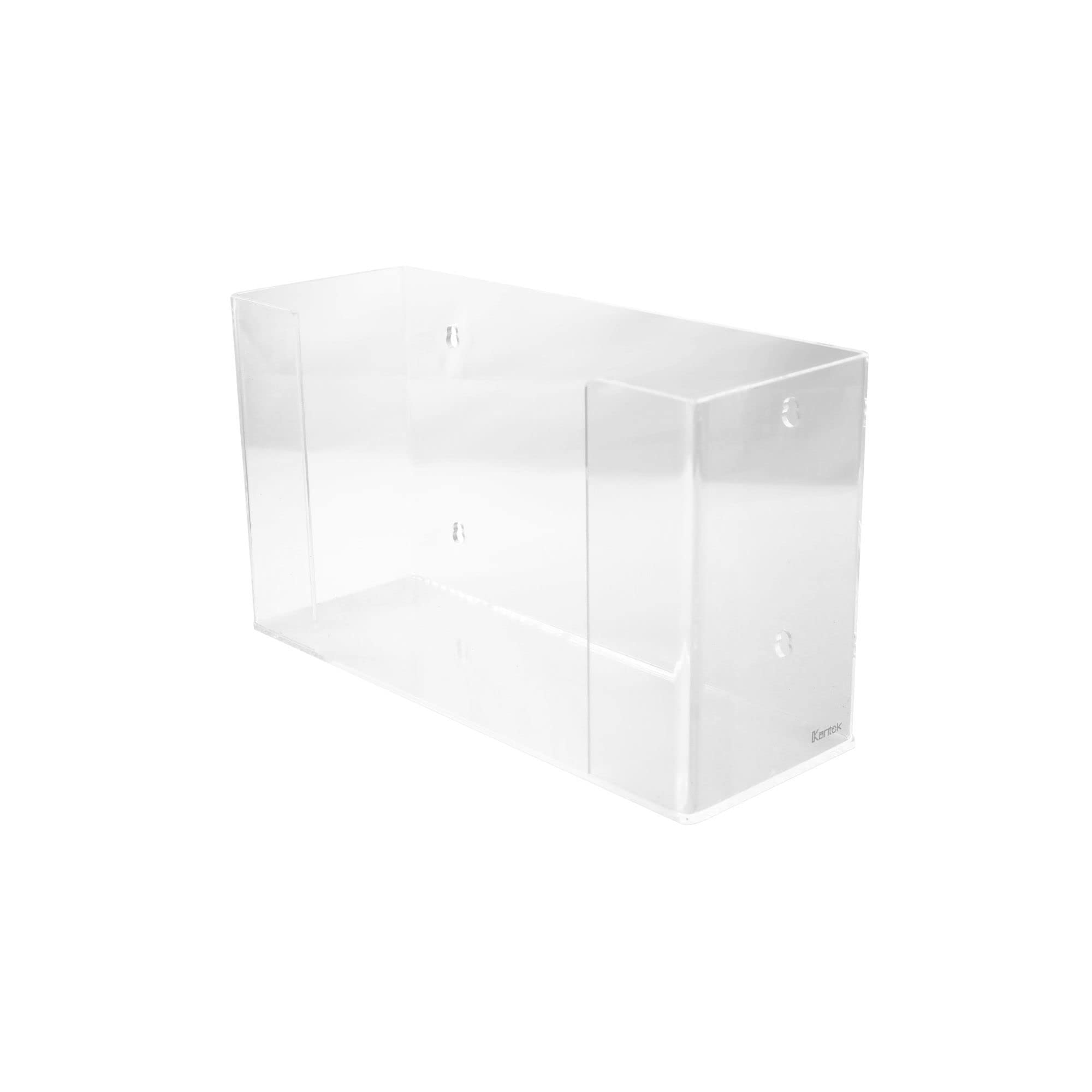 Kantek Counter or Wall Mounted Acrylic Paper Towel Dispenser Holder, Fits C-Fold and Multi-Fold Towels, for Use in Food Service, Healthcare, Bathroom, Kitchen, 11.5" x 4.2" x 6.75", Clear