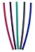 Just Bright Reusable Drinking Straws, 5 Colorful Straws With Cleaning Brush - Flexible Silicone Straws For Drinks - Fits 20oz & 30oz Tumblers, Bottles, Glasses - Reusable Straws Reduce Plastic Waste