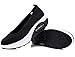 DADAWEN Women's Athletic Casual Slip-On Toning Walking Shoe Black US Size 10/Asia Size 42/26cm