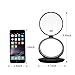 Herwiss Lighted Travel Makeup Mirror with 10x Magnifying and 1x HD Led Illuminated Folding Compact Mirror- Portable Durable Lightweight - Free Standing or Hand Held