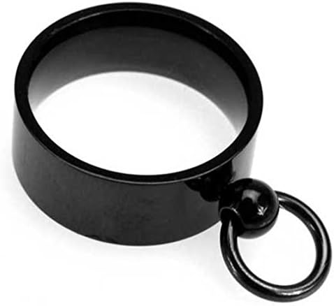 Black Stainless Steel Ring with O-ring, the story / Story of O