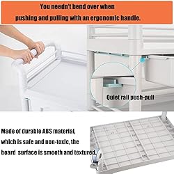 Rolling Utility Cart,Qiwey Medical Utility Cart