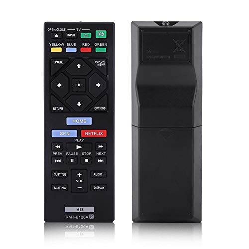 Universal Remote Control Replacement for Blue Ray Player RMT-B126A, Blu-ray Player Remote Control for