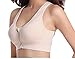 HENNY RUE Women's Front Zipper Closure Sports Bra Padded Workout Yoga Bras Pack of 2 Black/Nude XL