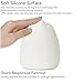 niceEshop(TM) Portable Silicone LED Children Night Light [ USB Rechargeable, Warm White Light, 7-Color Breathing Dual Light ] Colorful Cute Kids Night Lamp for Baby Room, Bedroom, Nursery, Adults