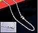 Sterling Silver Necklace Chain, Fine Twist Link, 30
