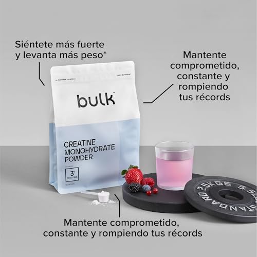 Creatina Monohidratada em Pó a Granel 500 g | 147 doses | Creatina Micronizada Pura | Baunilha | Vegan & Halal | Ótimo para fitness, treino e ginásio | Fácil de dissolver