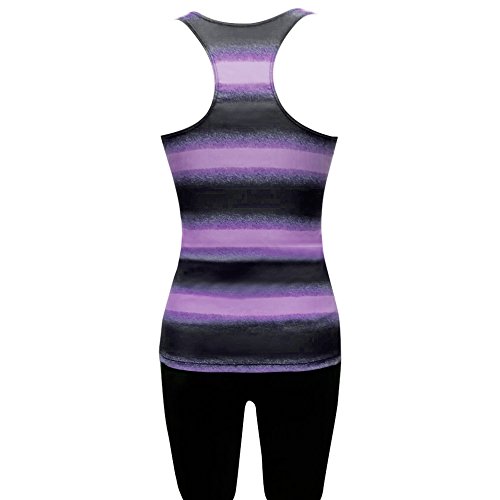 ASERTY Women's Swim Top Two Pieces Plus Size Gradient Tankini Bikini Swimwear Swimsuit Bathing Suit