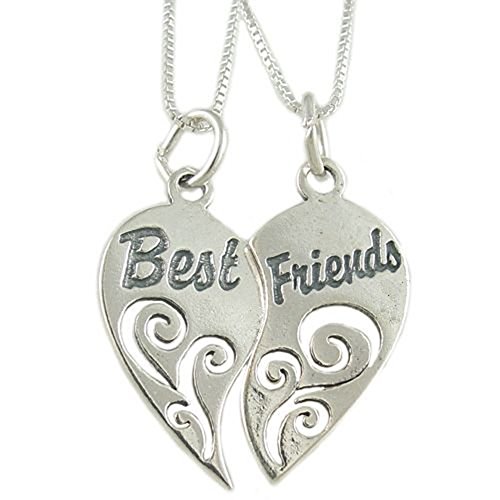Senfai new necklace heart pendant pieces broken two bes…