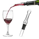 Basily YNF7311 Wine Aerator Spout Pourer Decanter, Black