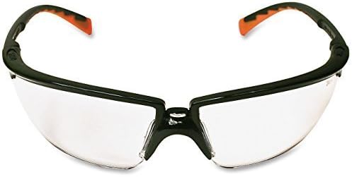 AO SAFETY 12261-00000-20 PRIVO BLACK FRAME /ORANGE ACCENT CLEAR AF LENS
