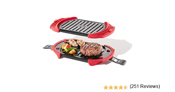 Lékué Microwave Grill, Red microondas, Acero, rojo y negro: Amazon.es