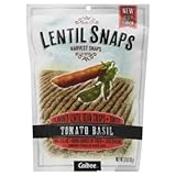 Harvest Snaps Lentil Snaps Tomato Basil, 3.0 Ounce (Pack of 12)