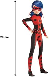 Bandai Miraculous Ladybug And Cat Noir 26cm Fashion Doll V2 with Kwami Tikki view 3