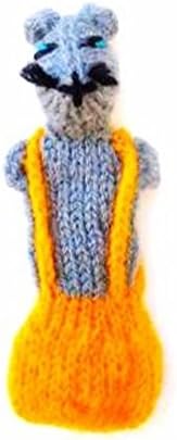 ThumbThings Mouse with Overalls Finger Puppet