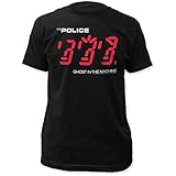Police ghost in the machine fitted jersey tee black