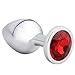 Akstore Medium Fetish Anal Plug Butt Personal Sex Massager(Red)