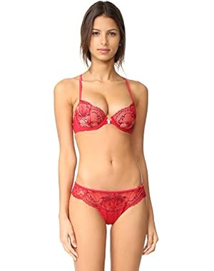 Women's CK Black Push up Balconette Racerback Bra