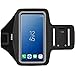i2 Gear Cell Phone Armband Case for Running - Workout Phone Holder with Adjustable Arm Band and Reflective Border - Large Armband for iPhone X XS Galaxy S9, S8, S7, Edge, LG and Pixel 2, 3, Black primary