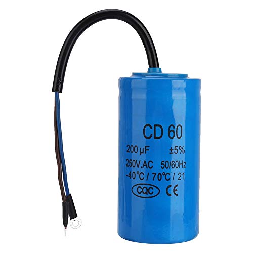 CD60 Universal Microfarad Start Run Motor Capacitor 200uF for Motor Air Compressor