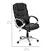 Best Choice Products Ergonomic PU Leather High Back Executive Office Chair, Black