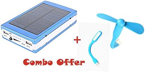 Probeatz Mi Redmi Note 4G Compatible Power Bank with 10000 Mah and Solar Charging with USB LED Light and Fan(Multicolour)