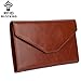 YALUXE Women's RFID Blocking Leather Large Wristlet Clutch Passport Checkbook Wallet(Gift Box)