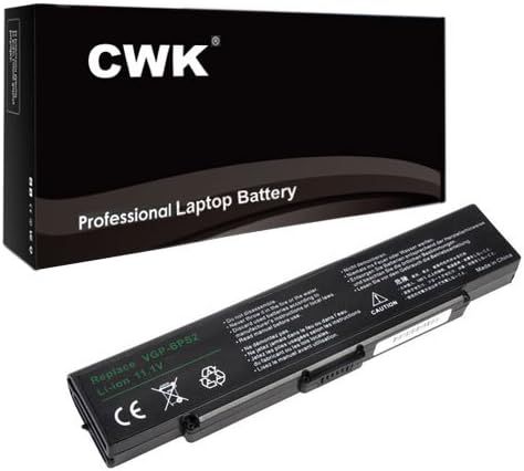 CWK New Replacement Laptop Notebook Battery for Sony Vaio VGN-AR270GA VGN-AR350E VGN-AR70B VGN-AR790 VGN-C15GP/B VGN-AR18TP VGN-C260E VGN-FE680G VGN-N220E/B VGN-N385E-W VGN-AR170GX1 VGN-AR170P VGN-AR21B VGN-AR21S VGN-AR270G VGN-AR170 VGN-FJ1S VGN-FJ290P1/G VGN-FS810 VGN-FS940 VGN-AR11 VGN-C240E VGN-FE570G VGN-FE790 VGN-SZ1VP/C VGC-LB50 VGC-LB90S VGN-AR11S VGN-AR25GP VGN-AR270G VGC-LA38T VGN-FS285H VGN-SZ170P/C VGN-SZ1XP/C VGN-SZ320P