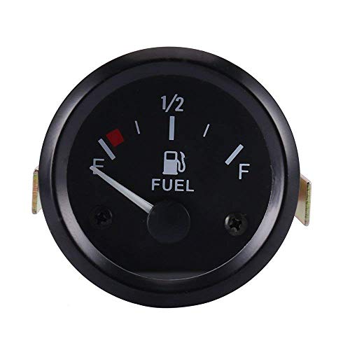 ODOMY Car 2" 52mm Fuel Level Gauge Auto Meter with Fuel Sensor E-1/2-F Pointer Digital LED Electric Universal Car Pointer Meter Kit