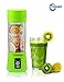 TOWABO USB Juicer Cup, Fruit Mixing Machine, Portable Personal Size Eletric Rechargeable Mixer, Blender, Water Bottle 380ml with USB Charger Cable Portable Juice Blender and Mixer