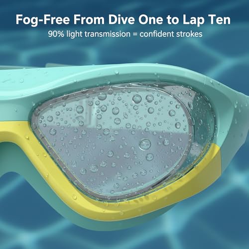 Seaflar General Purpose Anti-Fog Swimming Goggles | UV Protection, Waterproof, Silicone Gasket | Swimming Goggles for Kids Ages 6-14