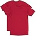 Hanes Men's Nano Premium Cotton T-Shirt (Pack of 2), Deep Red, Large