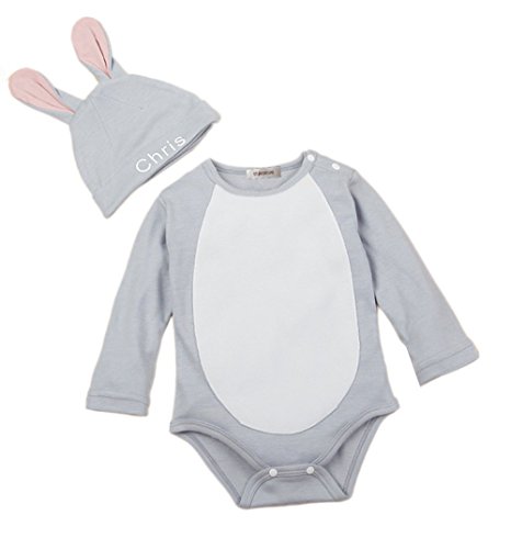 StylesILove Infant Toddler Baby Unisex Cartoon 2-pc Costume Jumpsuit and Hat