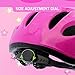 M Merkapa Kids Bike Helmet Adjustable Bicycle Helmets for Toddler and Youth (Hot Pink, S)
