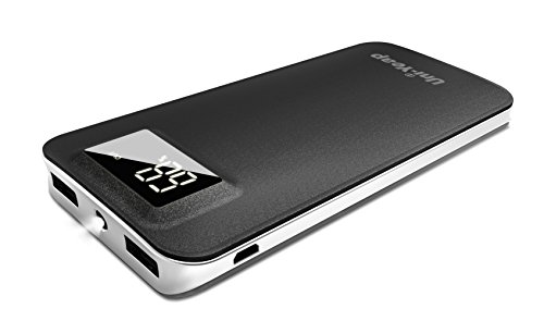 Uni-Yeap 11000mAh Battery Charger Power Bank with Safety High-Speed Charging Conversion System and Flashlight with LCD Screen for iPhone Xs Xr X 8 7 6s 6 iPad Samsung Galaxy and All Smart phone(Black)