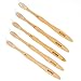 Wowe Natural Organic Bamboo Toothbrush Eco-Friendly Wood, Soft BPA Free Bristles, Pack of 5