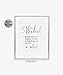 Alcohol Because No Great Story Ever Began With A Salad Silver Foil Print Wedding Reception Signage Bar Cart Sign Beer Drinks Party 5 inches x 7 inches B37