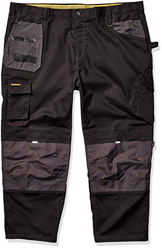 Caterpillar Men's Big and Tall H2O Defender Pant (Regular and Big & Tall Sizes), Black-Graphite, 52W x 32L