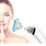 PowMax Blackhead Remover,Rechargeable Electronic Acne Remover Facial Pore Cleaner Utilizes Pore Vacuum Extraction-White