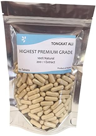 by Nature Tongkat Ali 200 :1 root Extract Capsules 120 Capsules Male Hormones - Longjack - Pasak Pumi