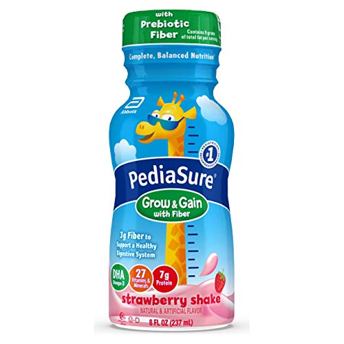 PediaSure Grow & Gain with 3g Fiber for Digestive Health, Provides Immune Support, Kids Protein Shake, 27 Vitamins and…