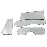 Zorvo 4pcs Dental Orthodontic Mirror Intra-Oral Mirror Single Side Glassed Photographic Mirror Reflecter 4 Different Shape