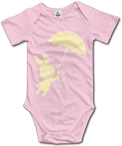 Umbrella Flying Bunny Baby Onesie,100% Cotton Baby Newborn Clothes