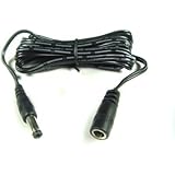 Hanvex HDCQ6 6ft 2.1mm x 5.5mm DC Plug Extension Cable for 12V Power Adapter and more, 20AWG Cord for CCTV, LED